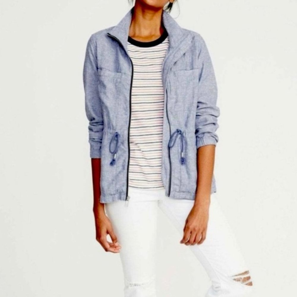 Old Navy Linen Blend Utility Jacket